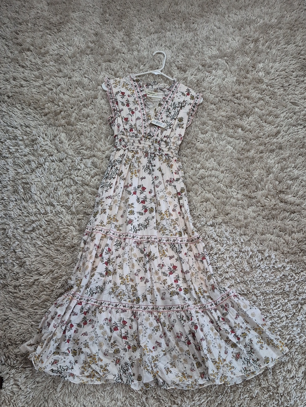 Max Studio Cream Floral Dress